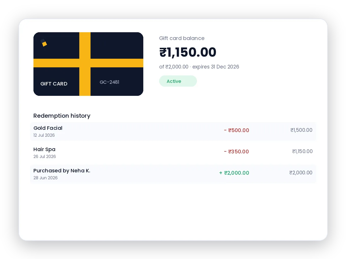 Automatic balance tracking