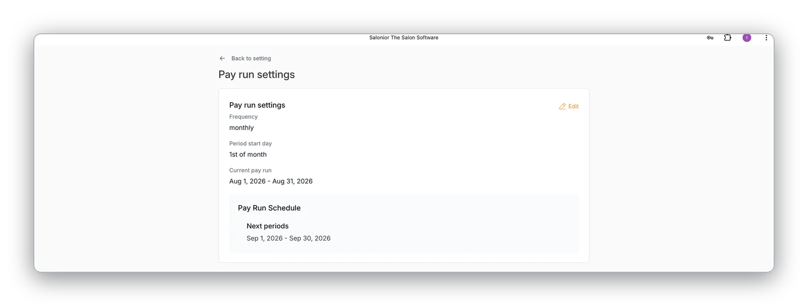 Pay runs on your schedule