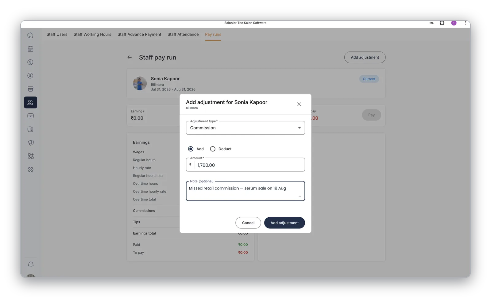 One-line adjustments, full audit trail