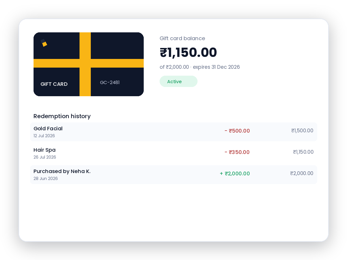Automatic balance tracking