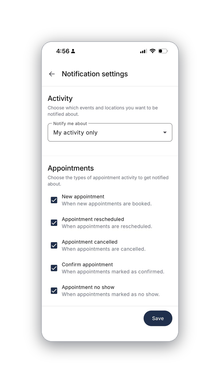 Real-time notifications