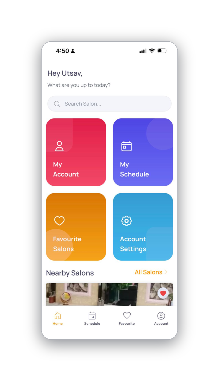 Mobile-first experience