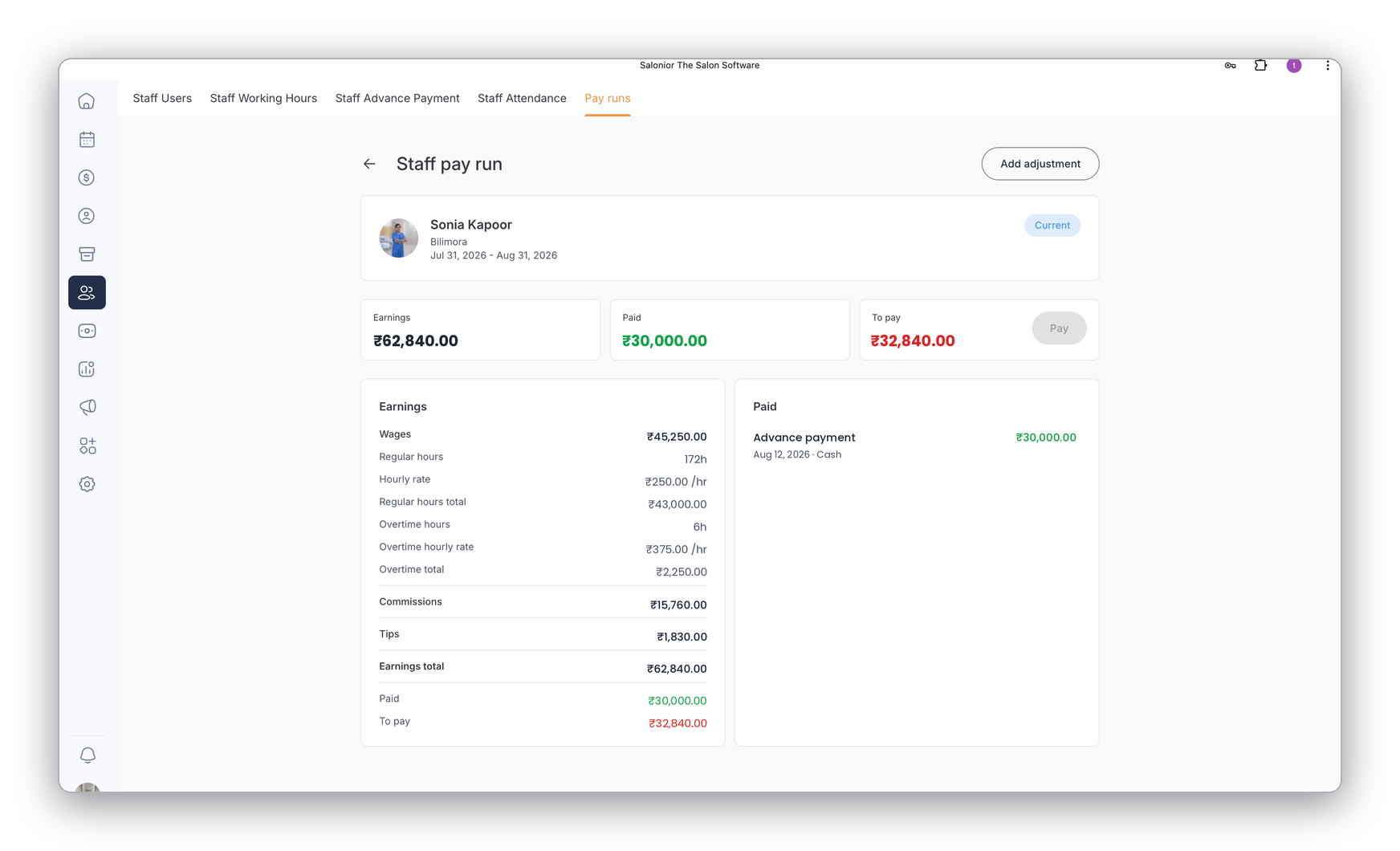 Commissions & payroll, automated