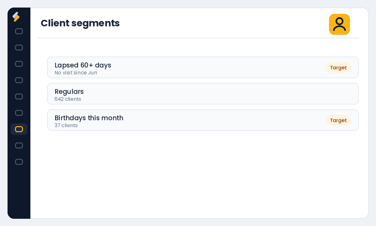 Build client segments